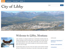 Tablet Screenshot of cityoflibby.com